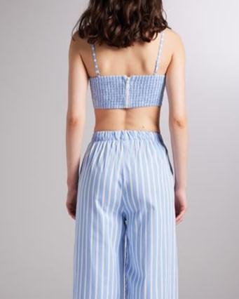 Striped Cutout Crop Top