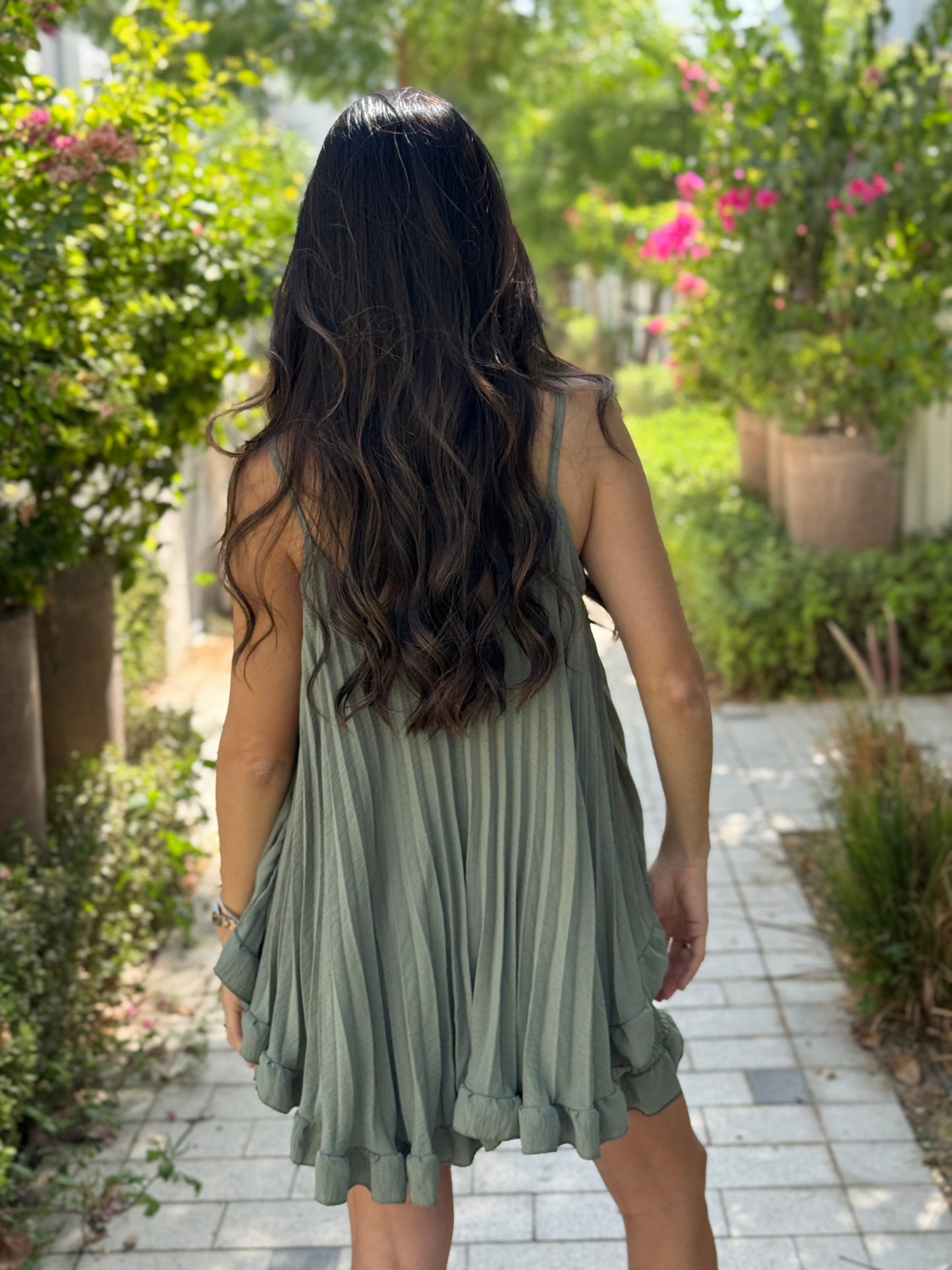 Khaki Ruffle Co-ord Set