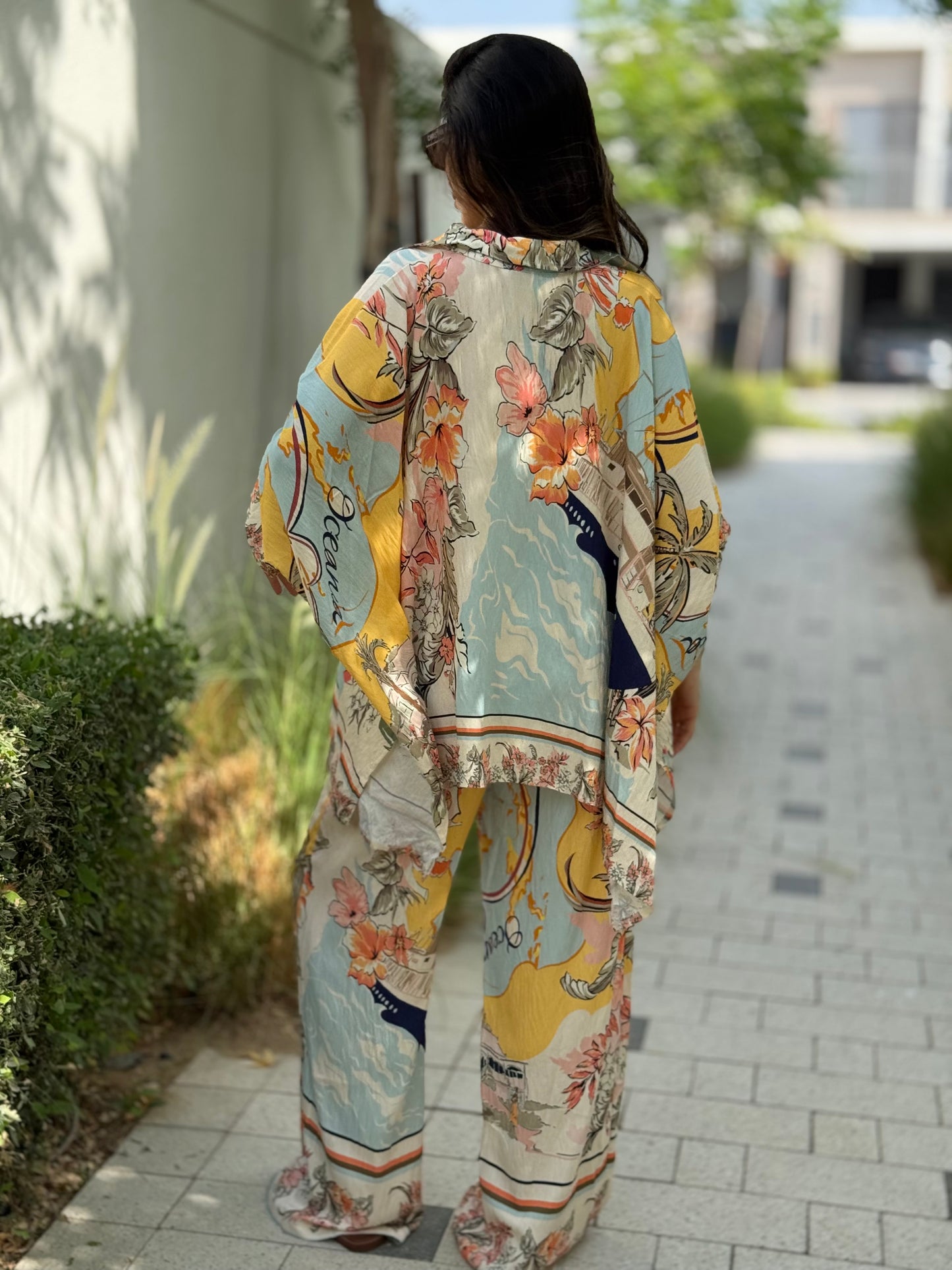 Nautical Print Two-Piece Set