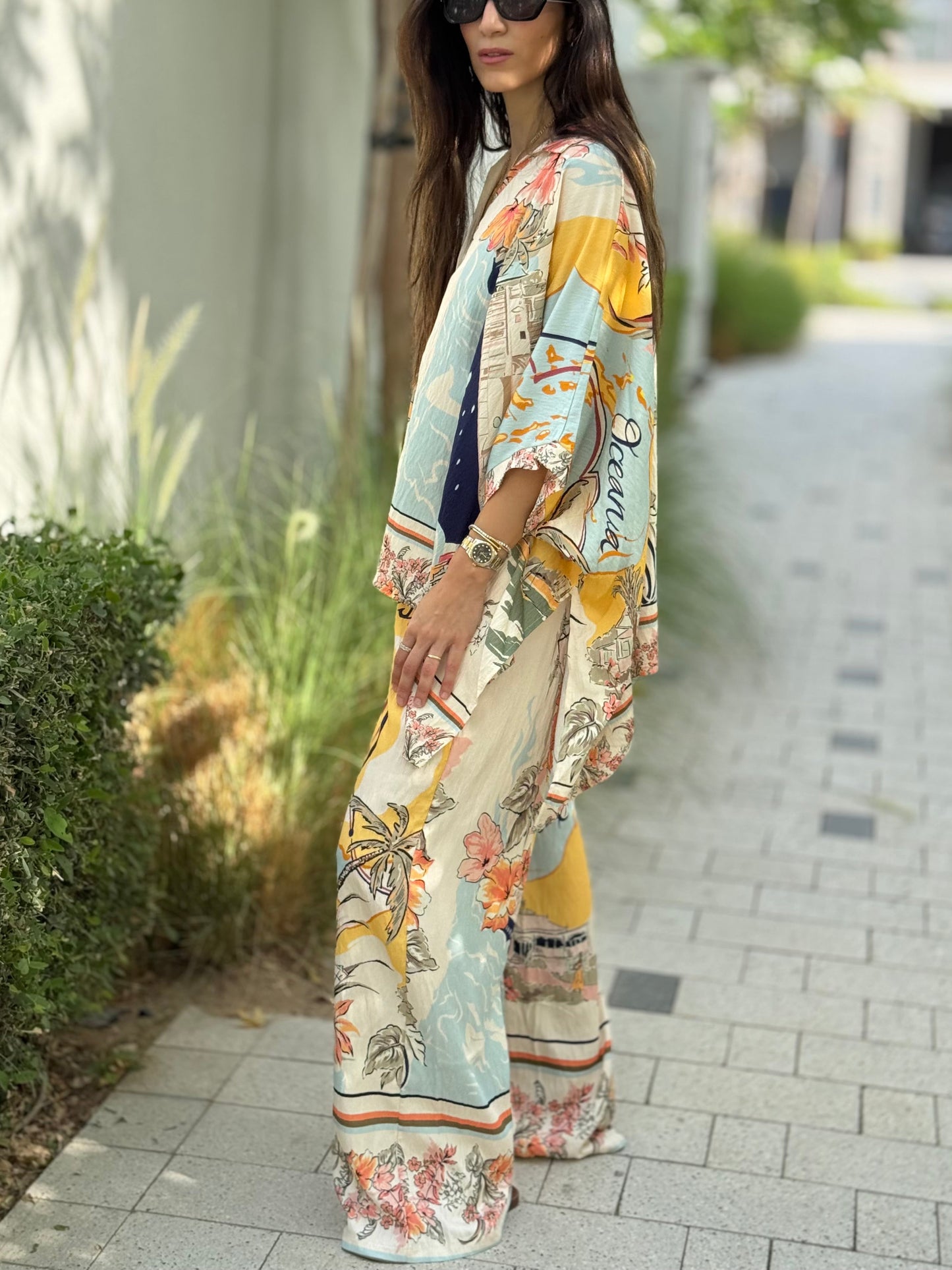 Nautical Print Two-Piece Set