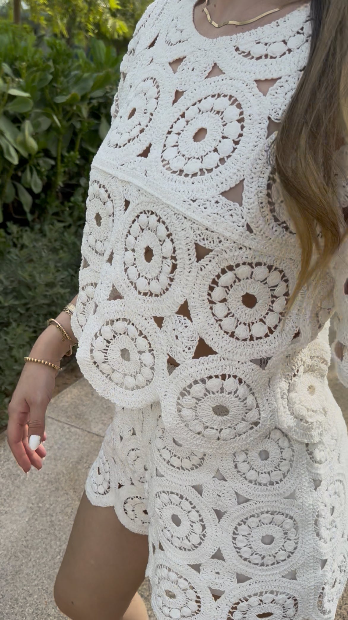 Circle Crochet Co-ord Set