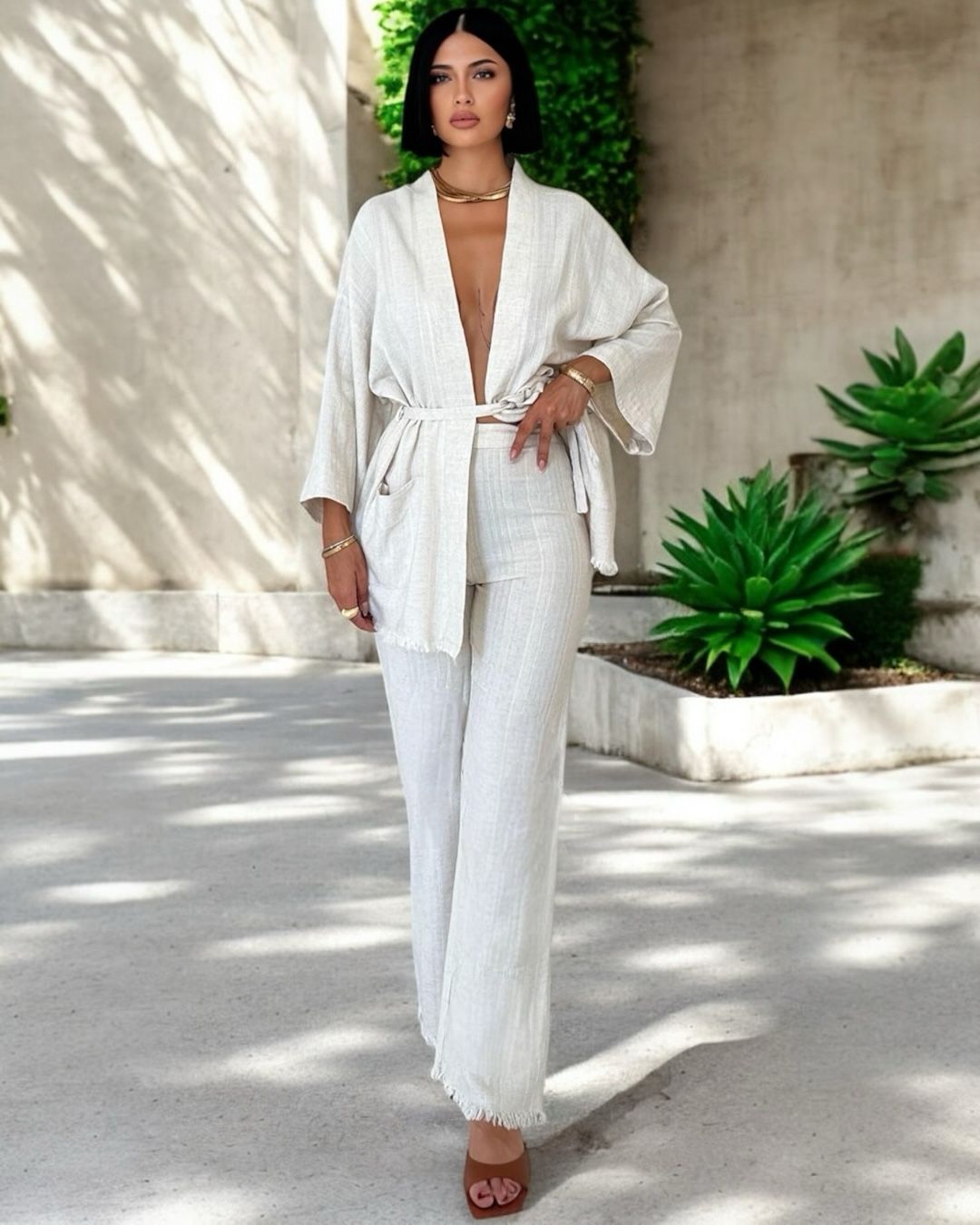 Ivory Kimono Set