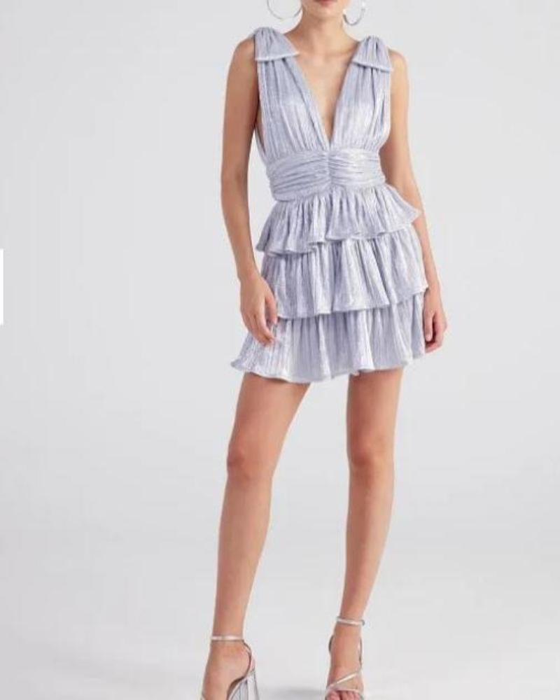 Shimmery Layered Party Dress