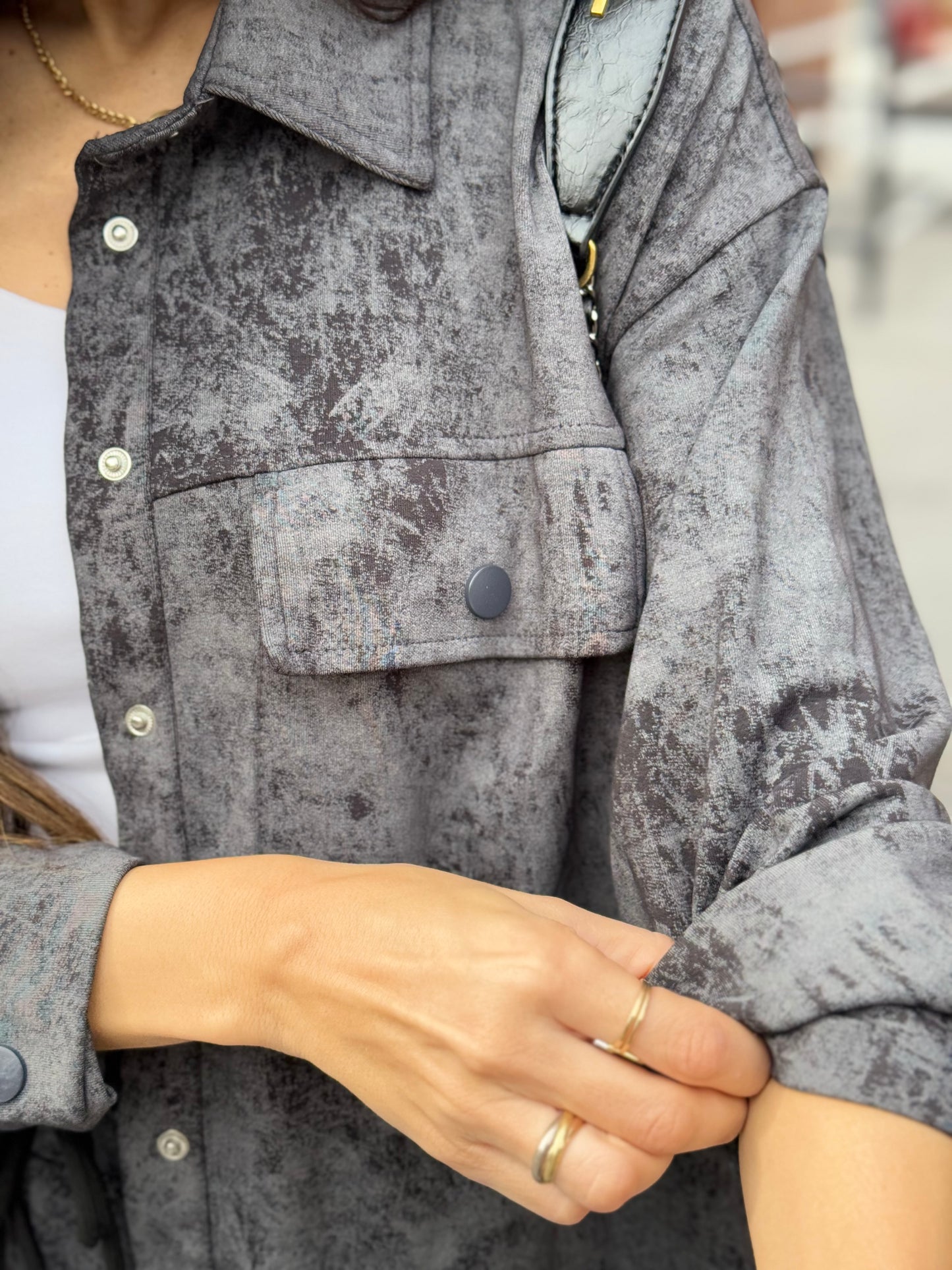 Gray Tie-die Relaxed Set