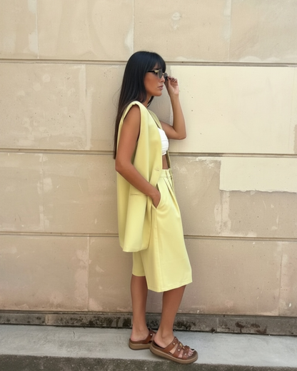 Tailored Lime Bermuda Set