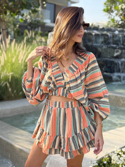 Balloon  Striped Set