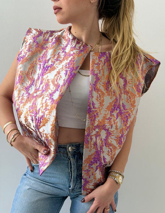 Jacquard Sleeveless Vest