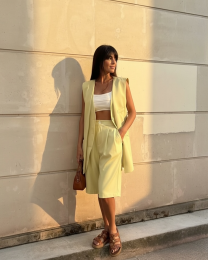 Tailored Lime Bermuda Set