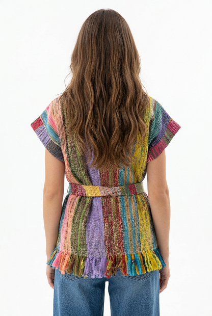 Patchwork Handwoven Vest
