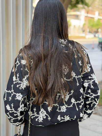 Embroidered Bomber Jacket