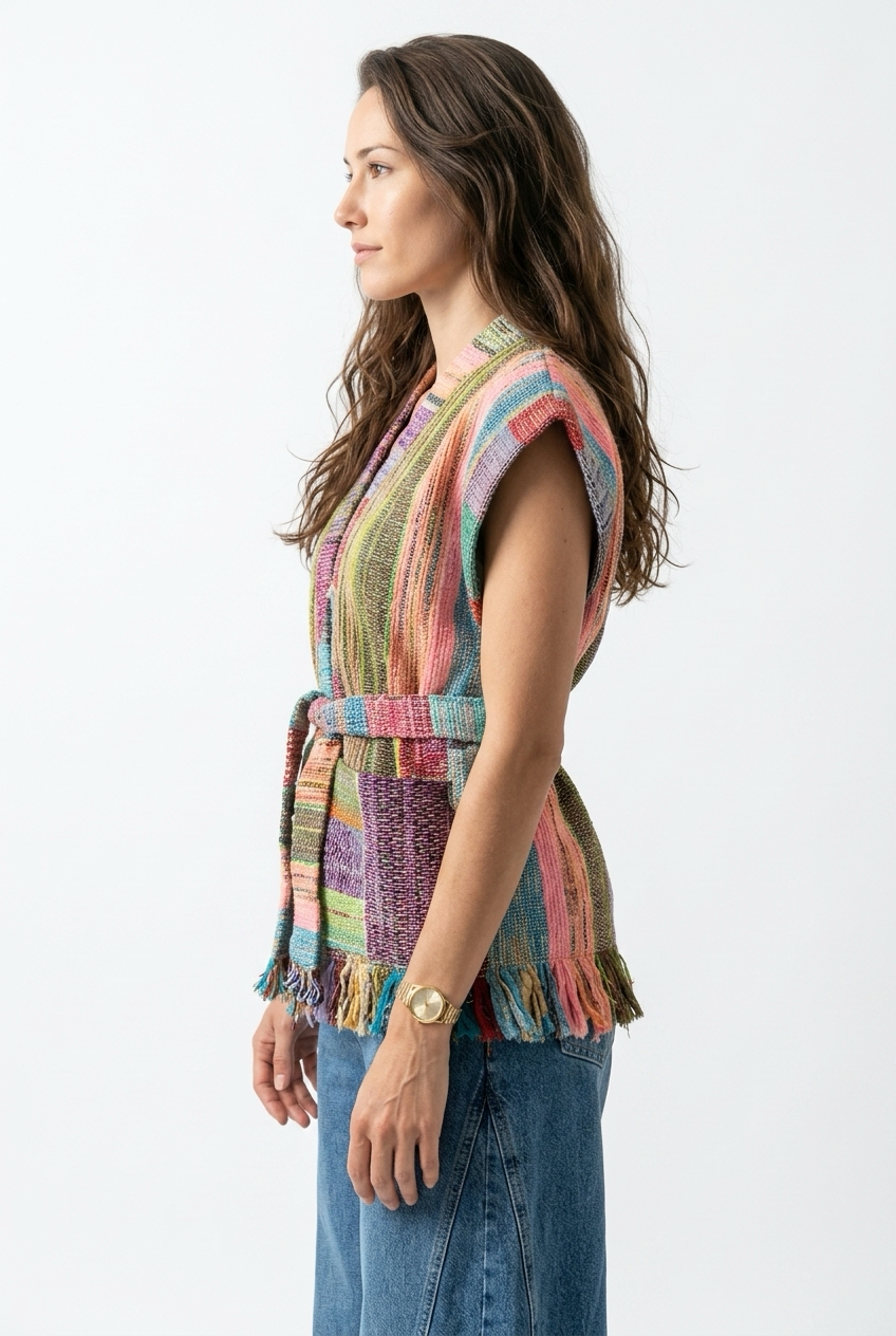 Patchwork Handwoven Vest