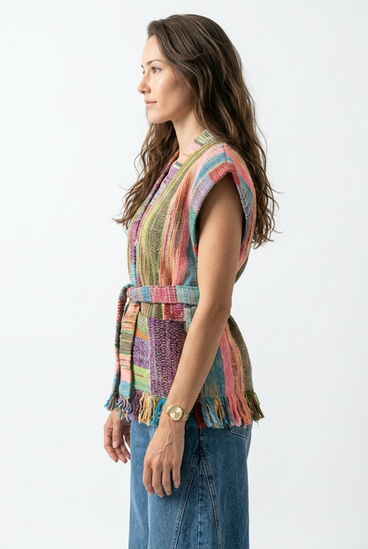 Patchwork Handwoven Vest