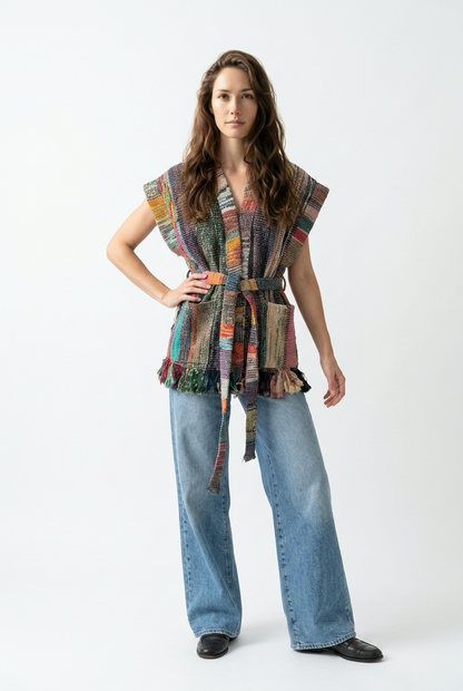 Patchwork Handwoven Vest