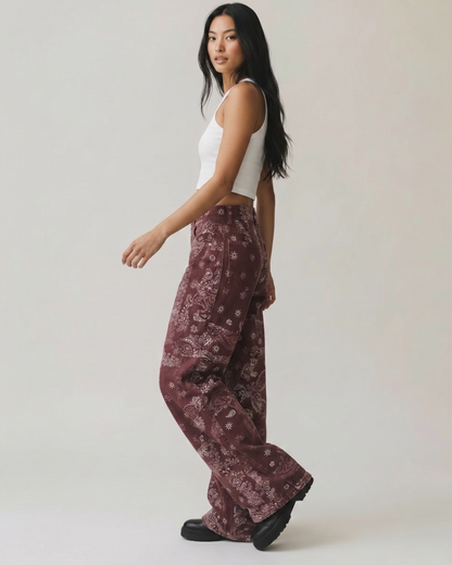 Bandana Print Denim
