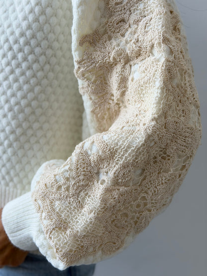 Textured knit cardigan