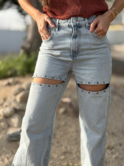 Peekaboo Studded Jeans