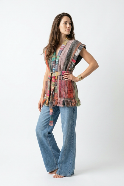 Patchwork Handwoven Vest
