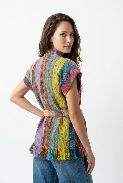 Patchwork Handwoven Vest