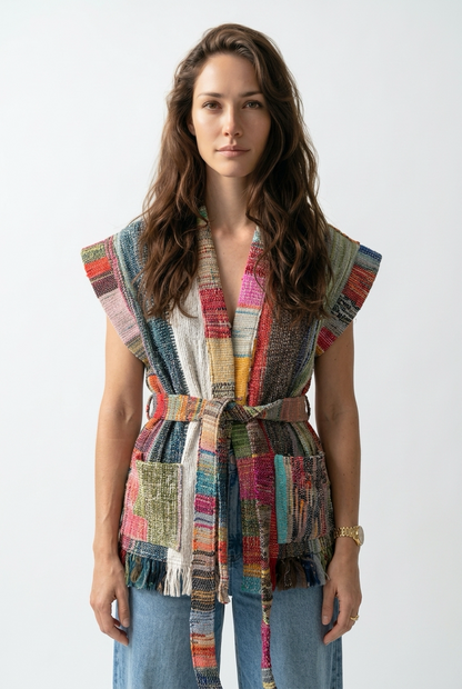 Patchwork Handwoven Vest