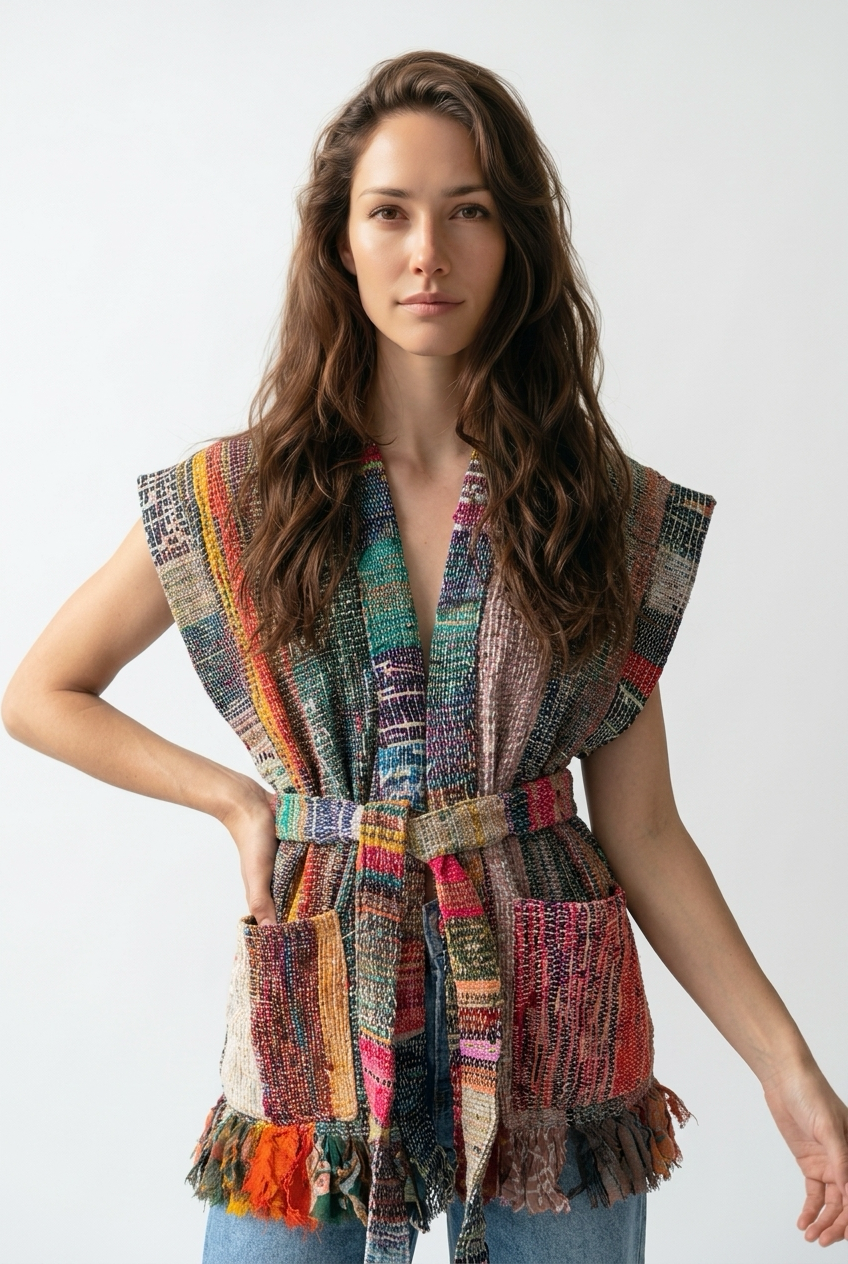 Patchwork Handwoven Vest