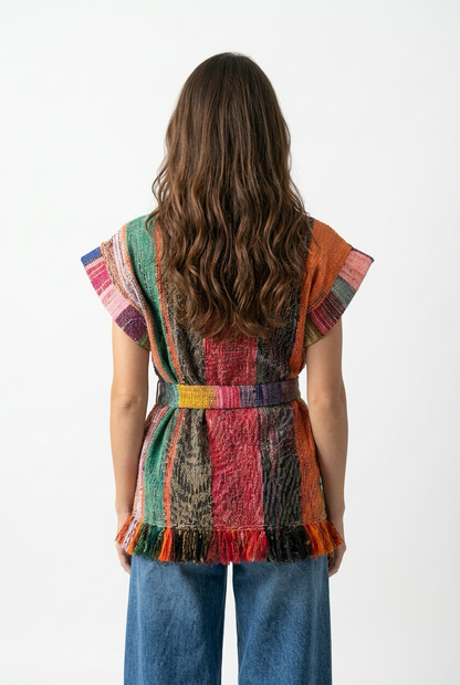 Patchwork Handwoven Vest