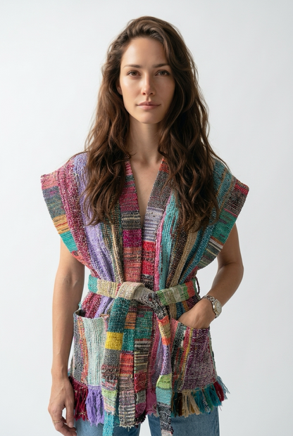 Patchwork Handwoven Vest