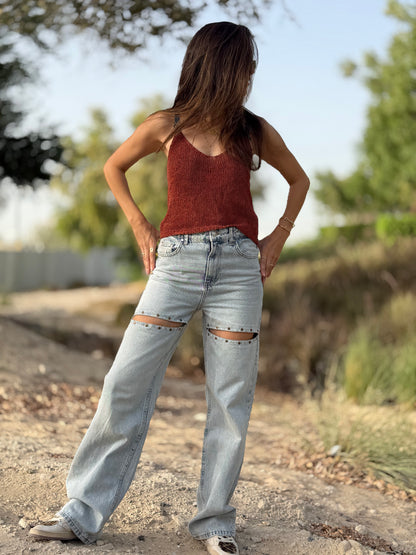 Peekaboo Studded Jeans