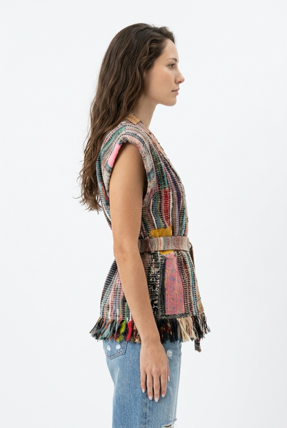 Patchwork Handwoven Vest