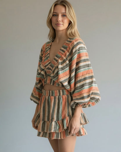 Balloon  Striped Set