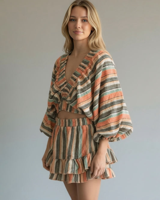 Balloon  Striped Set