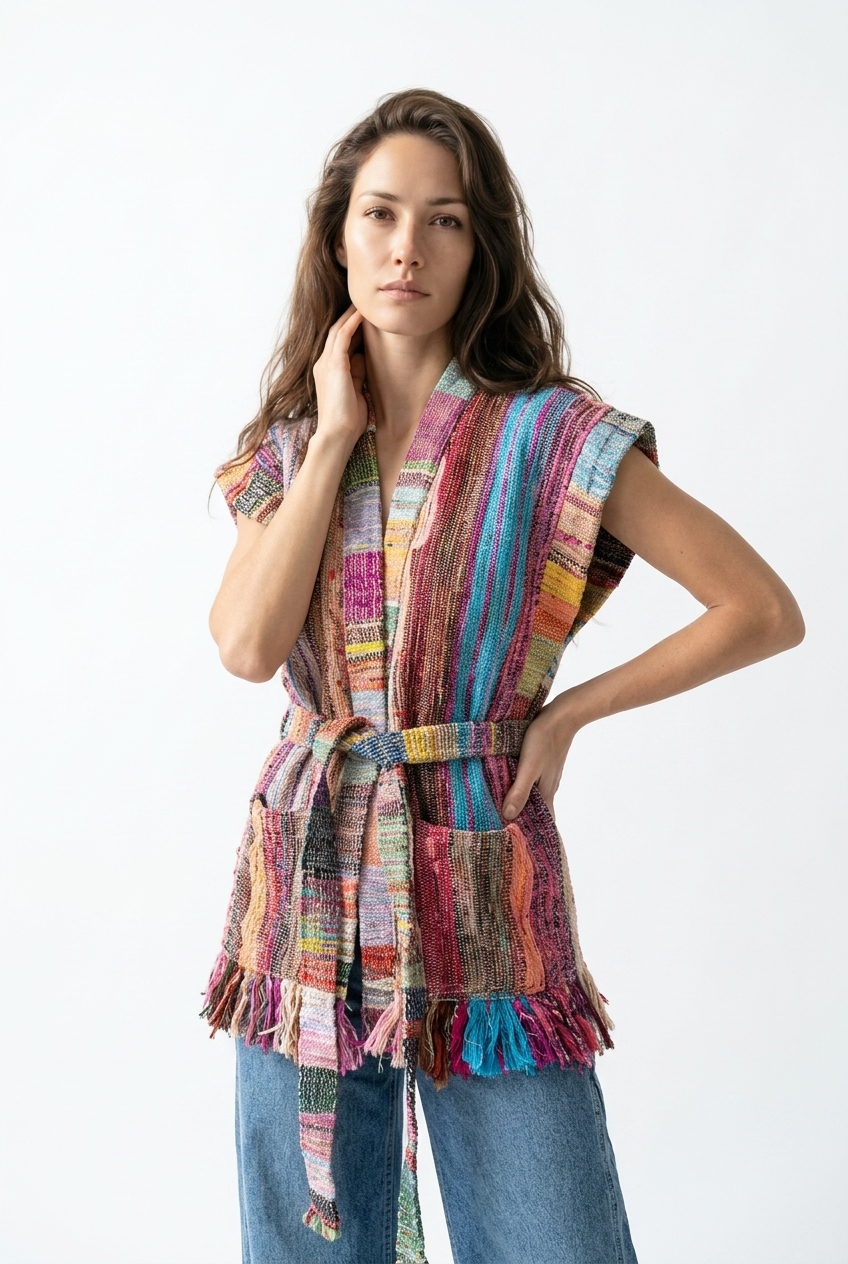 Patchwork Handwoven Vest