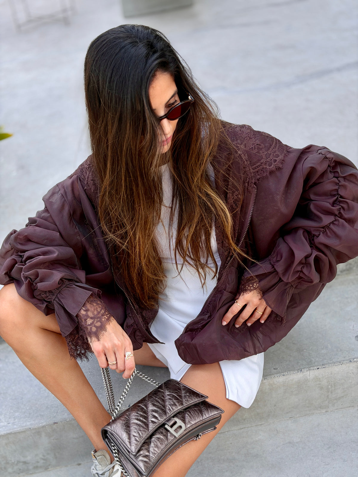 Brown Lace Jacket