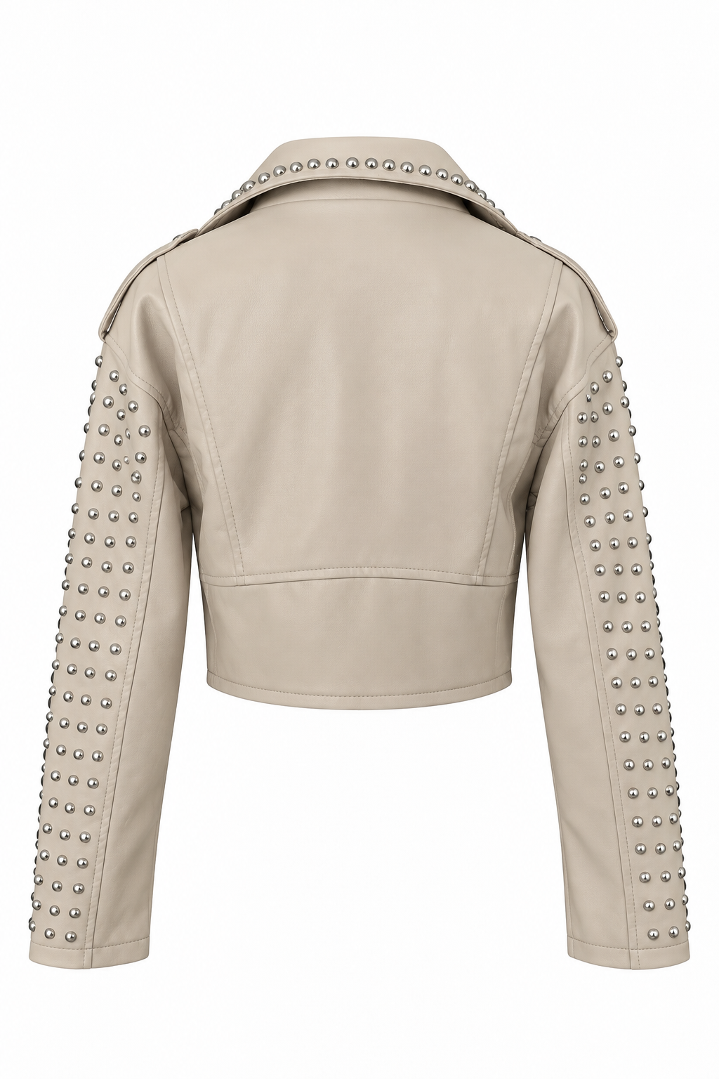 Biker studded Vegan Leather Jacket