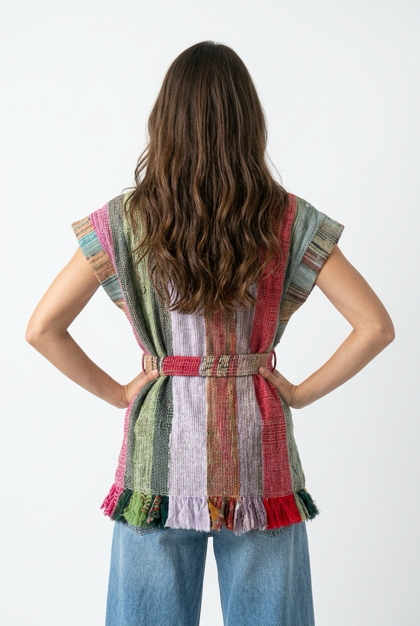 Patchwork Handwoven Vest