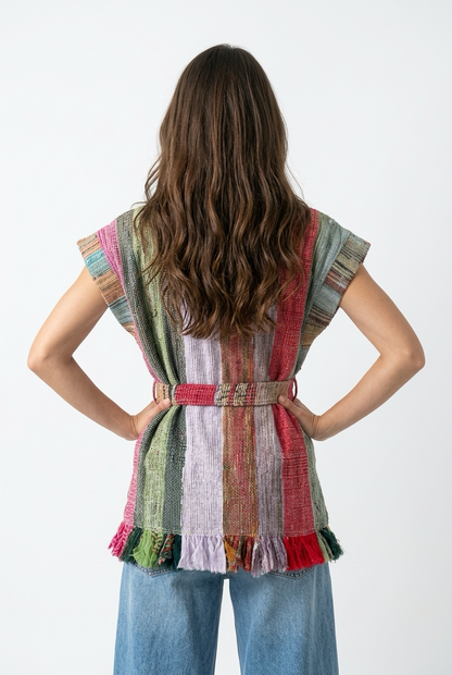 Patchwork Handwoven Vest