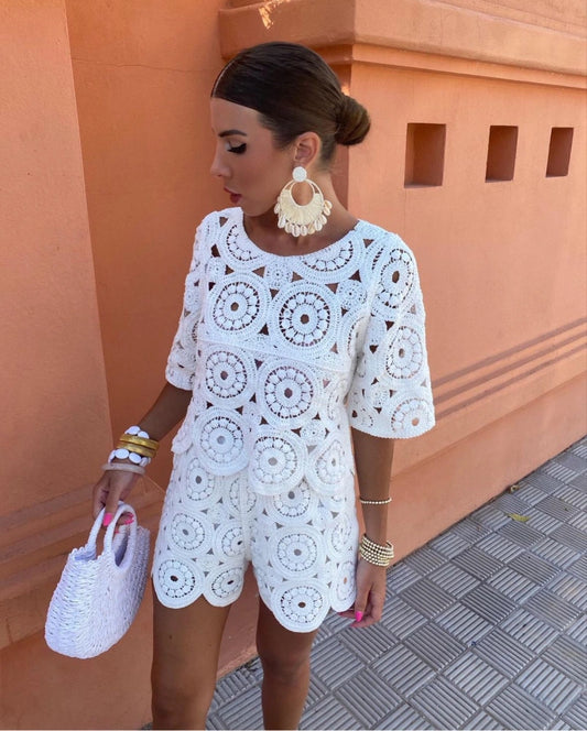 Circle Crochet Co-ord Set